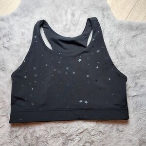 Terez Black Star Sports Bra Large
